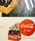 Framed Vintage 1949 Coca Cola Print Ad