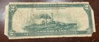 1918  2 Federal Reserve Large Size Note Battleship Fine Details Damaged