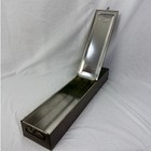 Vintage Lefebure Safe Deposit Box Metal Brown Industrial Storage