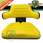 Yellow Tractor Suspension Seat Fits John Deere 1020  1530  2020  2030  2040 2240