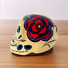 Talavera Mexican Day Of The Dead Sugar Skull 7  Pottery Muertos Folk Art