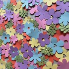 Paper Flower Confetti Table Decorations Wildflowers Birthday Baby Girl Party