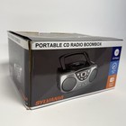 Sylvania Srcd243m Portable Cd Player Boombox Am fm Radio Black Nib