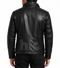 Men s Black M65 Leather Field Jacket Vintage Military Army Style Lambskin Coat