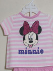 Disney Girl 3-6 Mo Minnie Mouse- 2pc Outfit Pink Top pink Pants Nwt