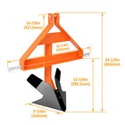 Powder Coated Middle Buster For Category 1 3 Point Tractors Quick Hitch Plow