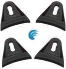 4x Mesh Waffle Speaker Woofer Grill Cover Mounting Clips Clamps W screws Vwltw
