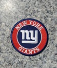 New York Giants Vintage Round Style Patch  Embroidered  Iron On Backing  3 x3 