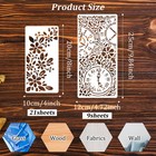 30 Pcs Stencils For 10cm X 20cm  25 Pieces   12cm X 25cm  5 White