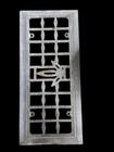 Art Deco Cast Iron Grate Verdigris Patina 23 5    Vintage Architectural Panel
