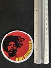 Jimi Hendrix Sticker Red Round Iconic 60s Rock Guitar Legend Wa For Laptop New 