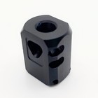 1 2  28 Thread Muzzle Brake Anodized Black For 9mm Glock Free Crush Washer