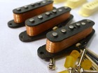 Sets Of 3   Alnico 5  2 Single Coil Hybrid Mag Dual Mag Pickup For Strat Blk