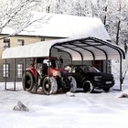 20x20  Metal Carport Heavy Duty Upgraded Reinforce Car Shelter Garage W sidewall