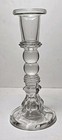 American Blown Glass Candlesticks On Pressed Glass Bases Pittsburgh c 1835 