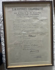 Certified Knight Vittorio Emanuele Iii Original Painting October 27  1940