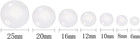 7 Sizes 6mm 8mm 10mm 12mm 16mm 20mm 25mm Clear Round Glass Cabochons Dome Tiles 