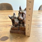 Vintage Orna Wood Scottish Scottie Terrier Dog Brush Holder Ornawood Usa