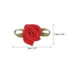 100pcs Red Ribbon Roses 5 8 x1-3 16  Mini Roses For Crafts Artificial Flowers