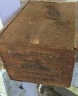 Rare 1880s Wooden Dovetailed Box  Dr Lesures Electric Hoof Oint  Keene New Hamp