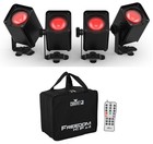  4  Chauvet Dj Freedom H1 Ip Ils X4 Rgbwa uv Indoor outdoor Wash Lights acy Kit