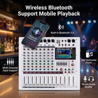 8-channel Professional Mixer With 99 Types Of Dsp  Bluetooth  And Usb Interface