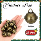 25 Pcs Vintage Antique Jingle Bells  1 Inch Vintage Bronze Jingle Bells  Antique