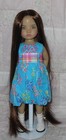 Monique Custom Made Doll Wig Sz 7 8 Brown Very Long Straight Hair No Bangs  sale