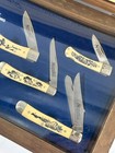 Schrade Scrimshaw Of The Great American Outdoors Displayed Box Set- 7 Knives