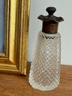 Antique Late Victorian Vinaigrette Scent Bottle Smelling Salts Glass Stopper