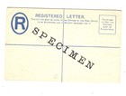 St  Vincent   Registered  Envelope   Specimen   Unused