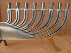 Vintage Brass Peacock Menorah Candelabra Mid Century Modern Mcm 