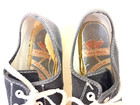 Rare Vintage 1970s Flagg Bros Navy Canvas Disco Platform Tennis Shoes Sz 10 5