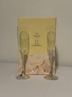 Set Of 2 - Lenox Forevermore Champagne Flute Silver Plated Glasses New Open Box