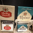Philip Morris Alpine Marlboro Cigarette Pack box   Lighters Lot
