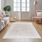 4x6 Ft Area Rug Pink     Boho Indoor Rug  Machine Washable  Low Pile  Non-slip    