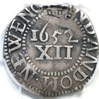 1652 Noe 2 R-4 Pcgs Vf Details Massachusetts Pine Tree Shilling Silver Coin