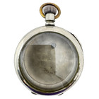 Antique 18s Dueber Open Face Pocket Watch Case For Key Wind Silverine Usa