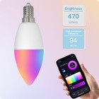 Moes 2 4pack Wifi Smart Led Light Bulbs Rgb E12 40w Equivalent Alexa Google App