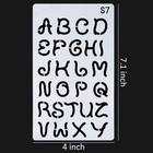 36pcs Journal Stencils Set For Dotted Journals  4x7 Inch Planner Letter Stenc   