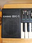 Vintage 1980 s Casio Sk-1 Electronic Synthesizer Lo-fi Sampling Keyboard Works 
