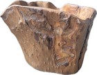 Stunning Large Hand Carved Burl Wood Bowl Natural Edge Handcrafted