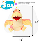 Plush Pterosaurus Hand Puppet Stuffed Animal Toy Open Movable Mouth Creative Rol