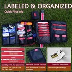 Advanced Comprehensive First Aid Kit With Well Organized Labelled Compartment   