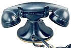 Vintage Bell System Western Electric Telephone Black Rotary Desk Top 1930 s