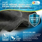 24-foot Round Heavy Duty Pool Liner Pad For Above Ground Swimming Pools  Protect