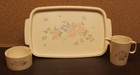 Vintage Chilton-globe Inc Plastic Dishes Floral Design 15 Piece