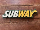 Subway Sandwich Shop Lighted Storefront Indoor Restaurant Three Dimensional Sign