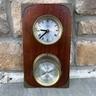 Vintage Vetus Ships  Clock And Barometer Brass Works Holland