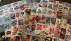 Huge Lot Of 175 vintage Antique Greetings Postcards-with Flowers in Sleeves 